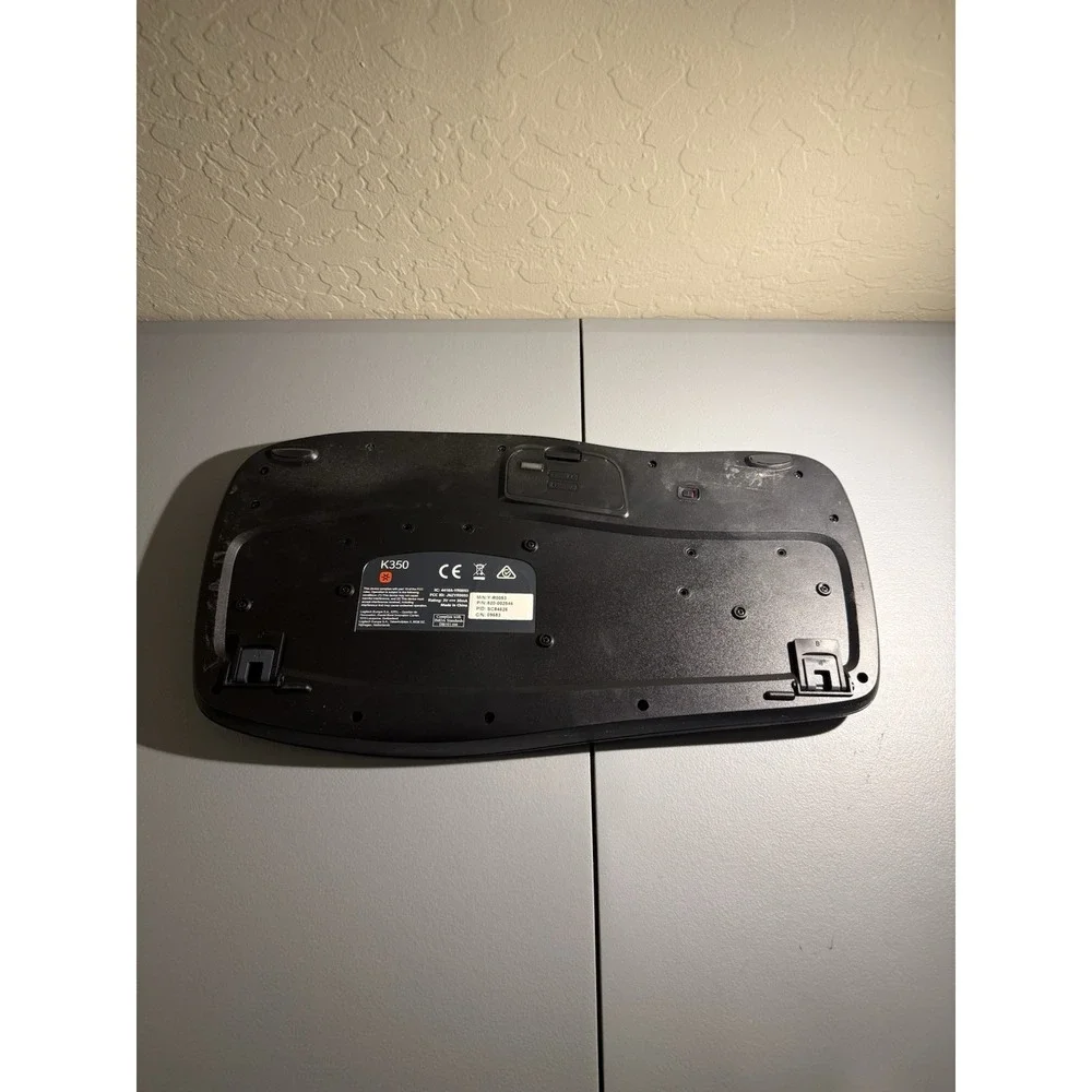 Logitech K350 Ergonomic Wireless Keyboard with Mouse (K350 / M215) Dongle Paired
